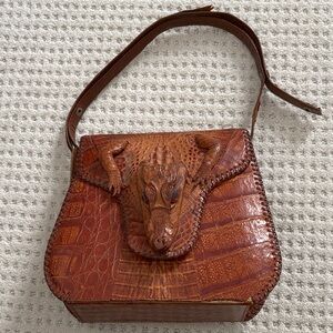 Vintage Genuine Alligator Handbag